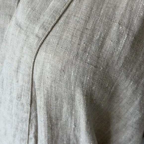 SEПSEI Heavy Linen Oversized Cabincore Rustic Maxi Kimono/Robe-Made in Italy